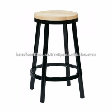 Industrial Vintage High Round Bar Stool